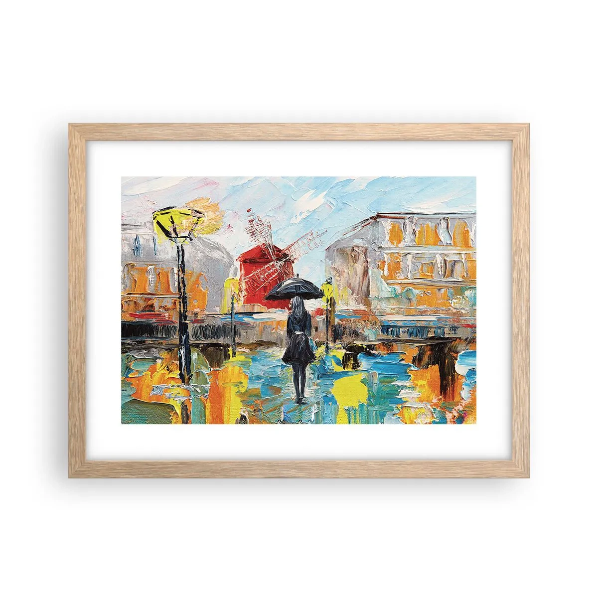 Affiche dans un chêne clair - Poster - Légende parisienne - 40x30 cm