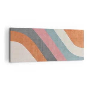 Impression sur toile - Image sur toile - Composition diagonale – mouvement - 100x40 cm