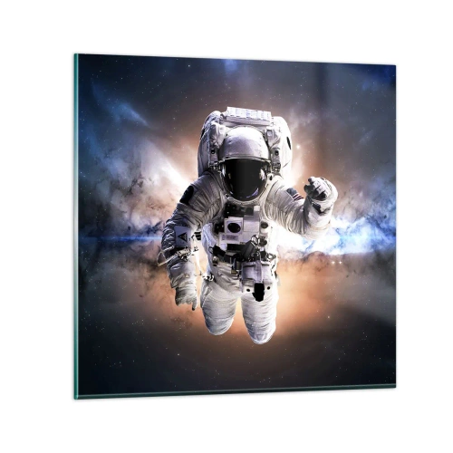 Impression sur verre - Image sur verre - Salutations de l'espace - 40x40 cm