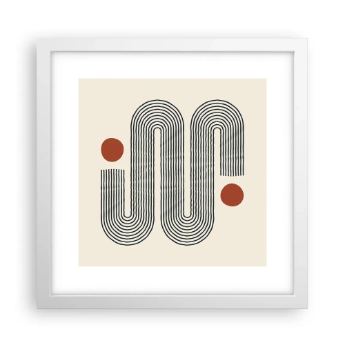 Affiche dans un cadre blanc - Poster - Du début à la fin - 30x30 cm