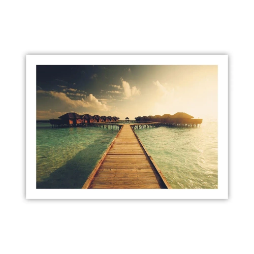 Affiche - Poster - Invitation chaleureuse - 70x50 cm