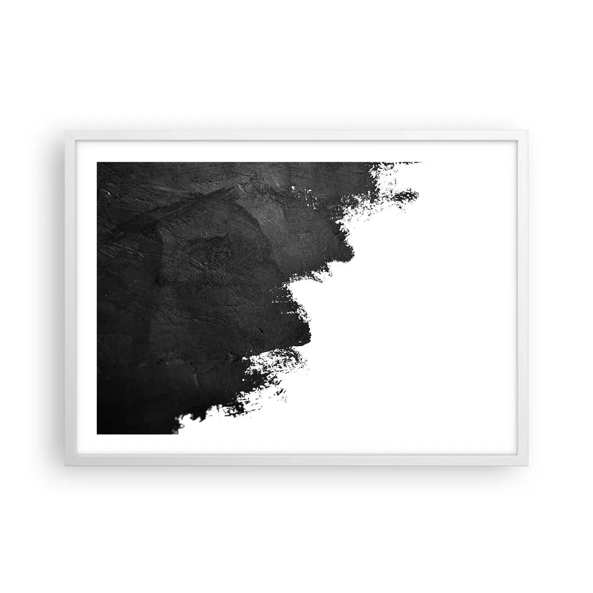 Affiche dans un cadre blanc - Poster - Éléments : terre - 70x50 cm