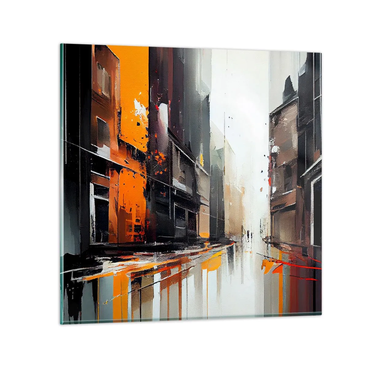 Impression sur verre - Image sur verre - Jour de pluie - 40x40 cm