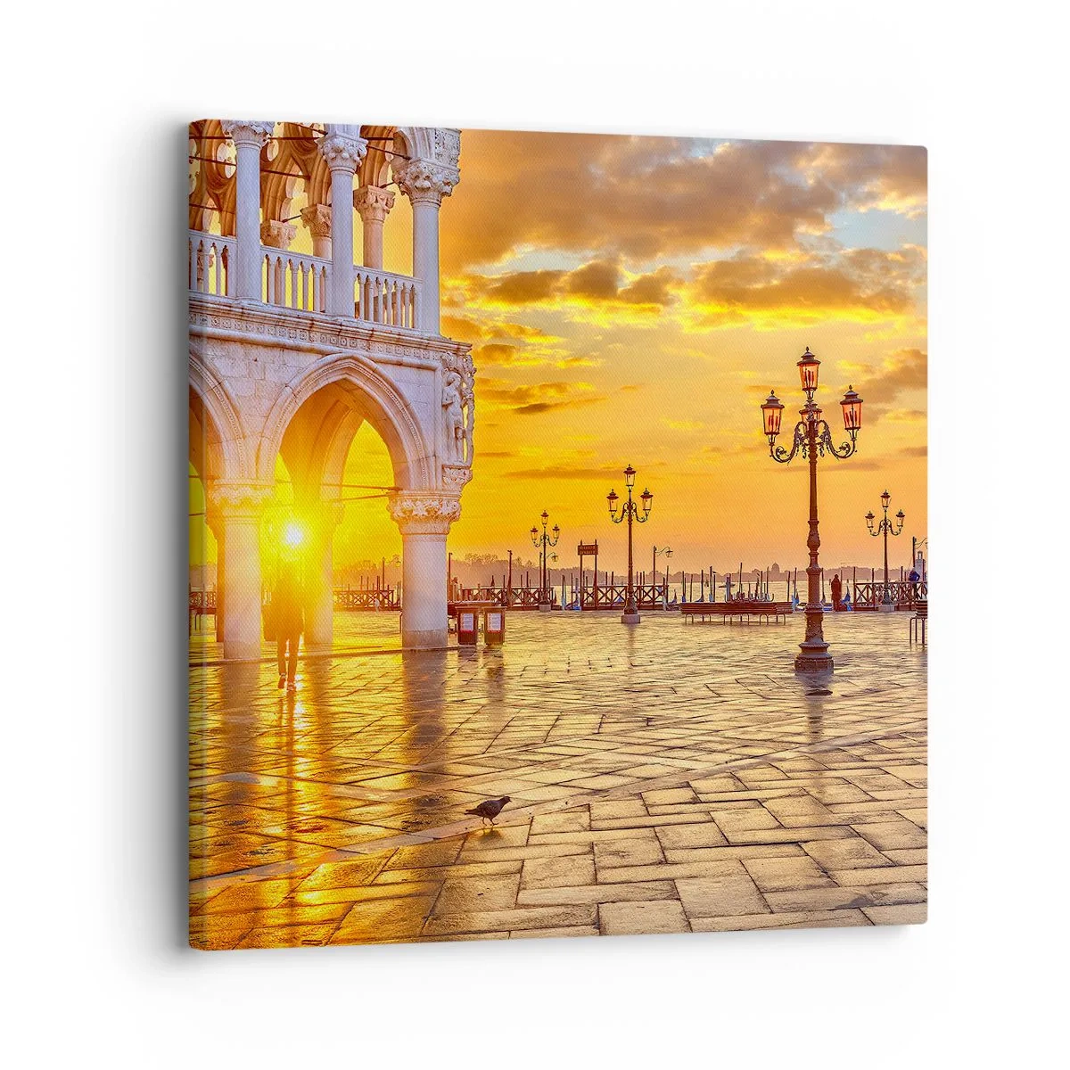 Impression sur toile - Image sur toile - Où est tout le monde? - 30x30 cm