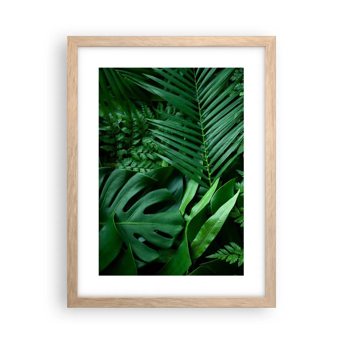 Affiche dans un chêne clair - Poster - Emmitouflé de verdure - 30x40 cm