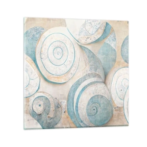 Impression sur verre - Image sur verre - Que cache la coque ? - 70x70 cm