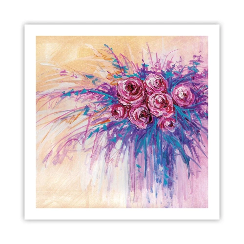 Affiche - Poster - Fontaine aux roses - 60x60 cm
