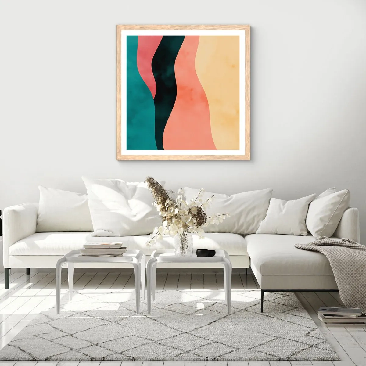 Affiche dans un chêne clair - Poster - Conformité non-conforme - 30x30 cm