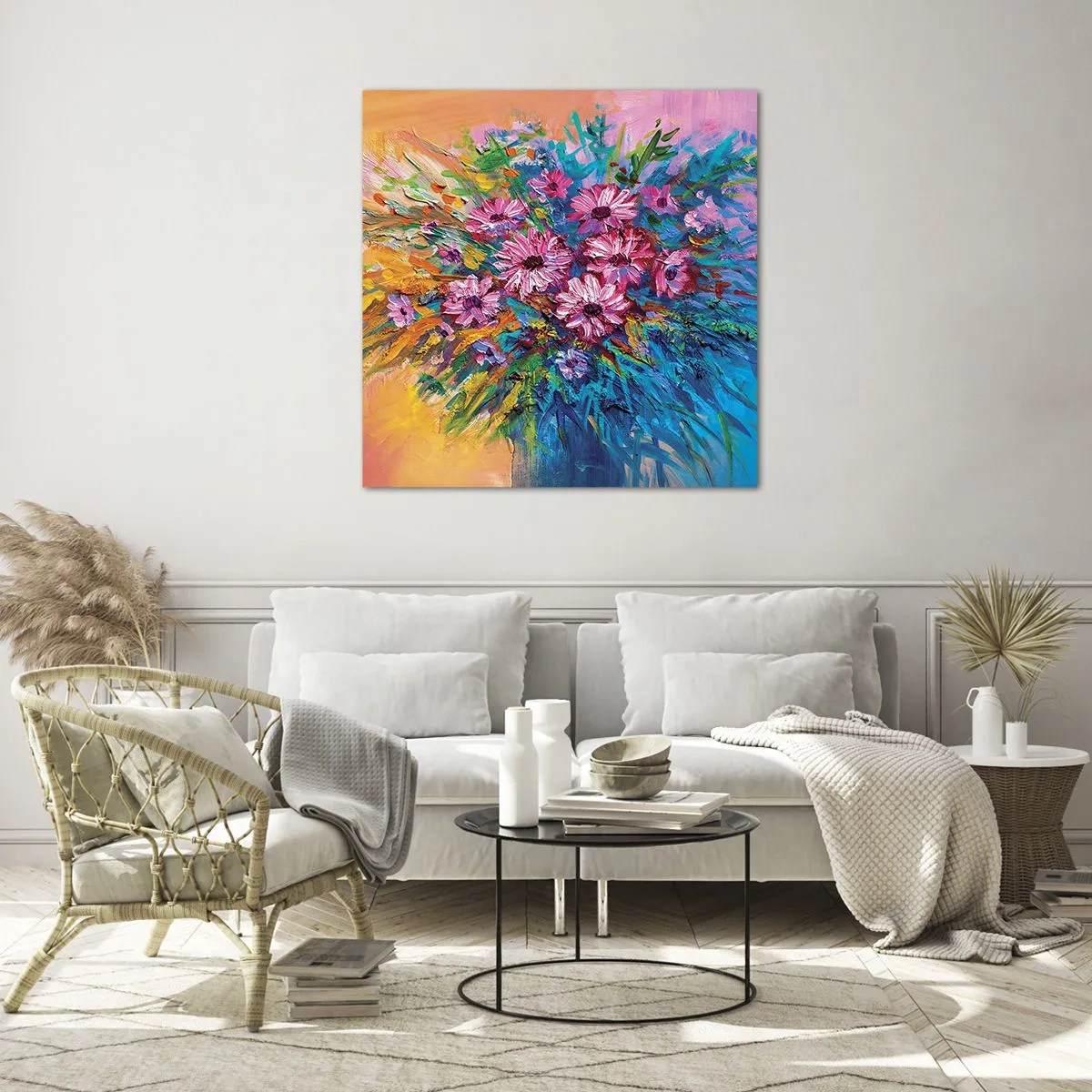 Impression sur verre - Image sur verre - Énergie de la vie - 70x70 cm