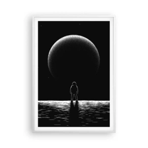 Affiche dans un cadre blanc - Poster - Face à face - 70x100 cm