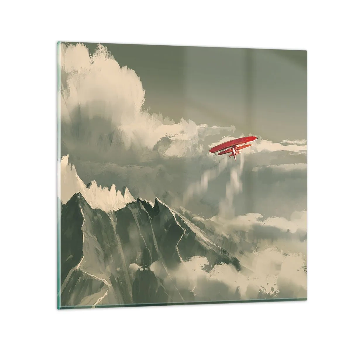 Impression sur verre - Image sur verre - Pionnier intrépide - 70x70 cm