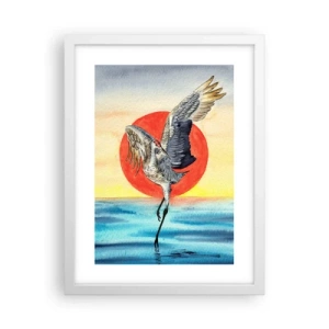 Affiche dans un cadre blanc - Poster - Il est temps de rentrer - 30x40 cm