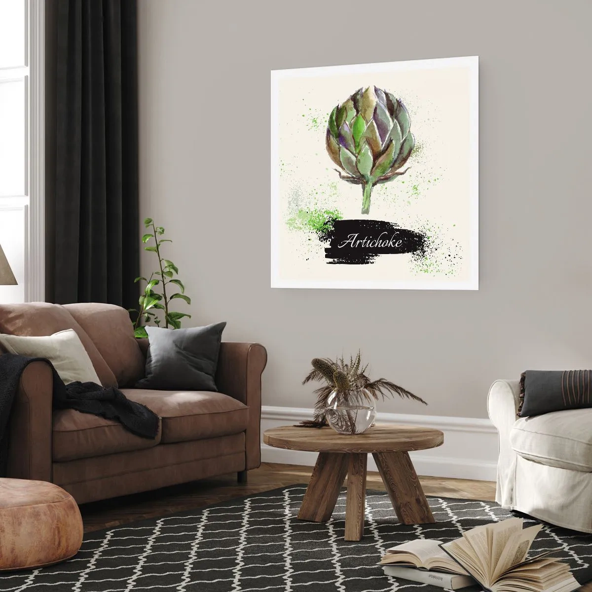 Affiche - Poster - Vive les légumes! - 30x30 cm