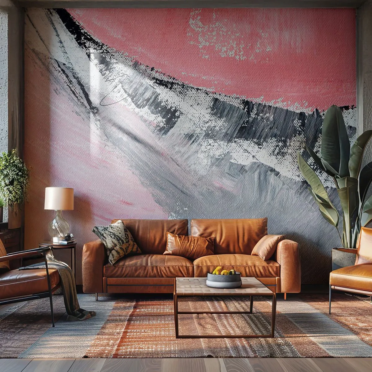 Papier Peint Photo Premium Sand - Composition assortie - Abstraction, Morceau, Couleurs pastel - 350x256 cm
