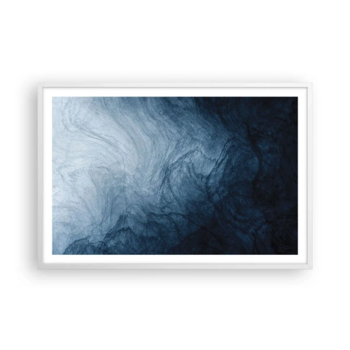 Affiche dans un cadre blanc - Poster - Atteindre en profondeur - 91x61 cm