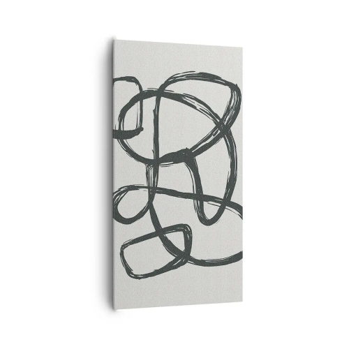 Impression sur toile - Image sur toile - Abstraction en boucle - 65x120 cm