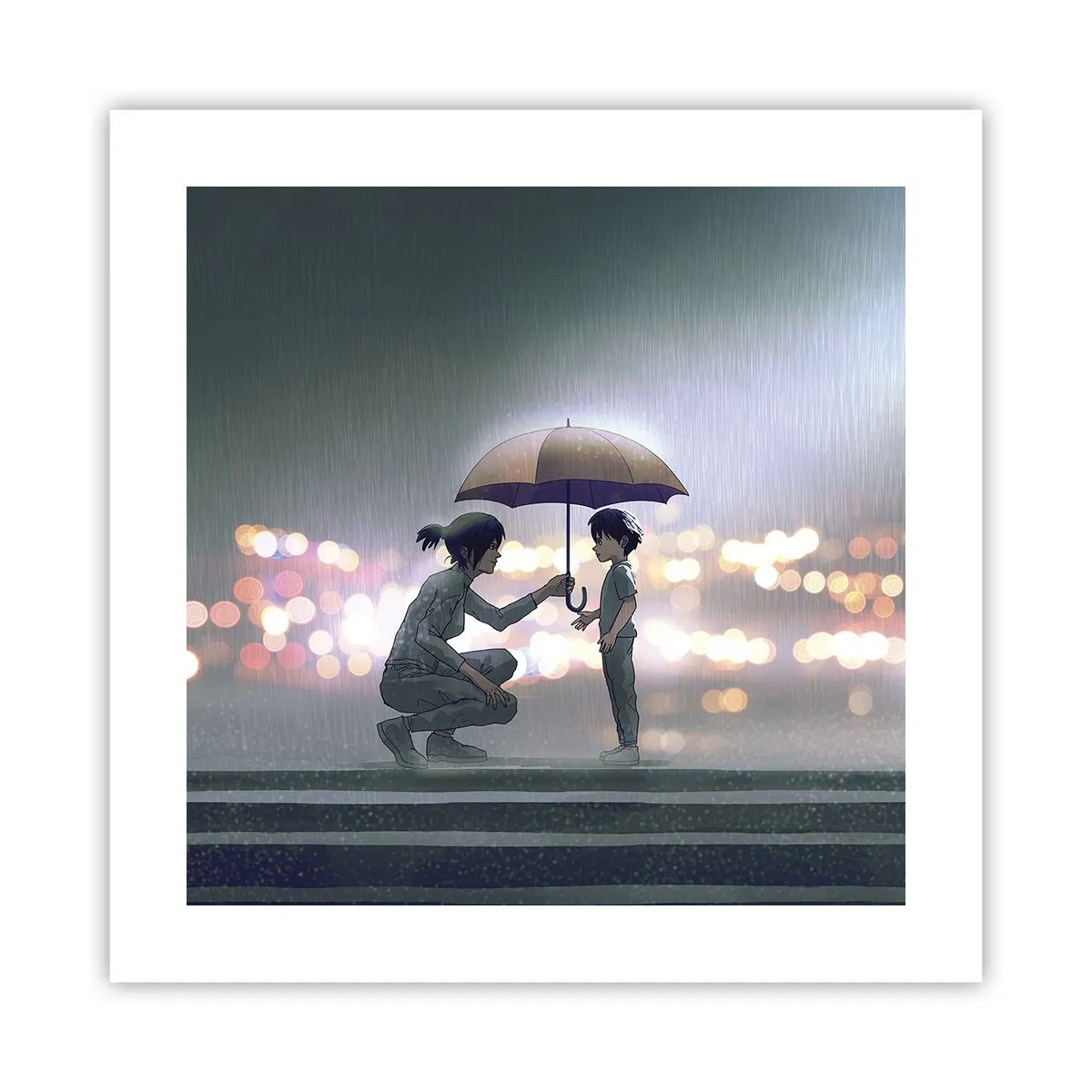 Affiche - Poster - Et maintenant, tout va bien - 40x40 cm