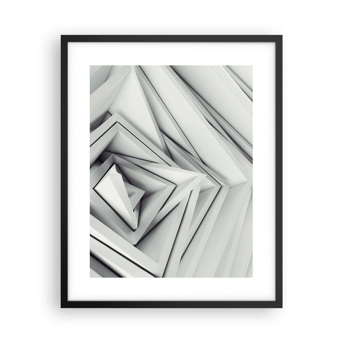 Affiche dans un cadre noir - Poster - Bourgeon d’angles vifs - 40x50 cm