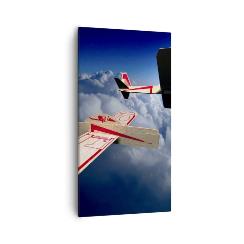 Impression sur toile - Image sur toile - Encore plus haut, encore plus loin - 55x100 cm