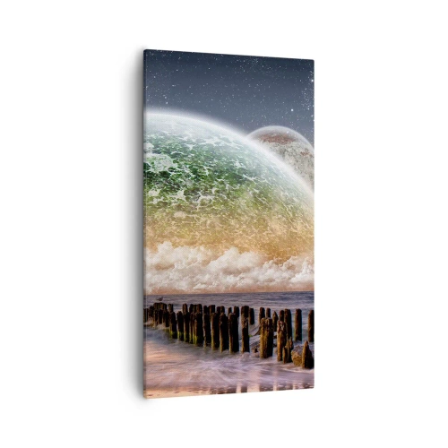 Impression sur toile - Image sur toile - Et le monde est sorti de l'eau - 55x100 cm