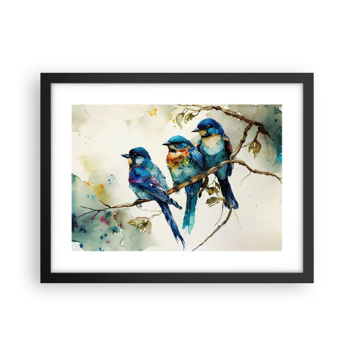 Affiche dans un cadre noir - Poster - A-t-il été offensé ? - 40x30 cm