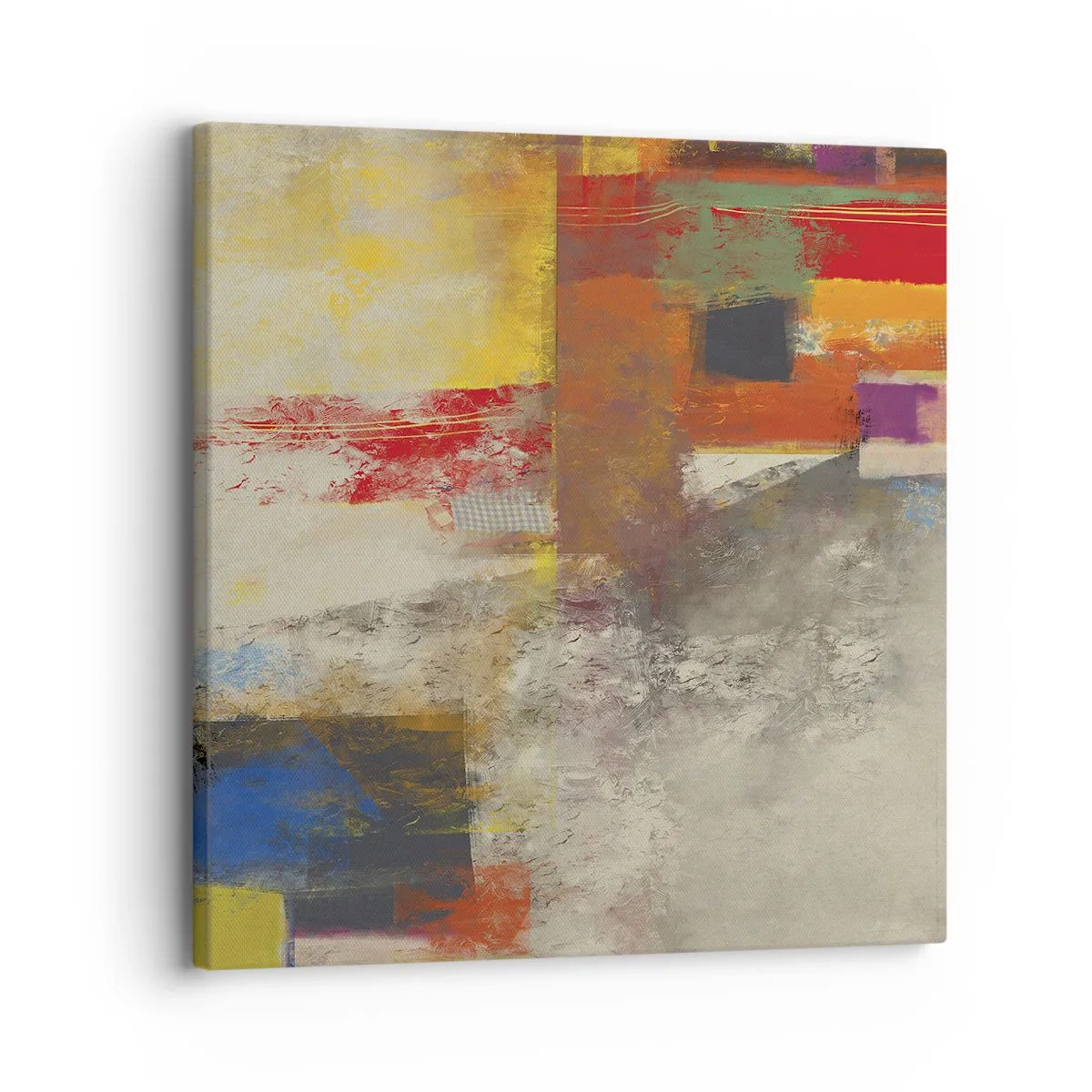 Impression sur toile - Image sur toile - Géométrie des couleurs - 30x30 cm
