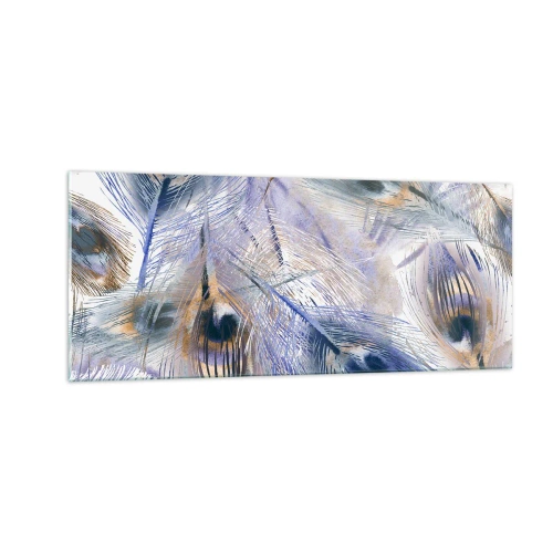 Impression sur verre - Image sur verre - Composition de paon - 100x40 cm