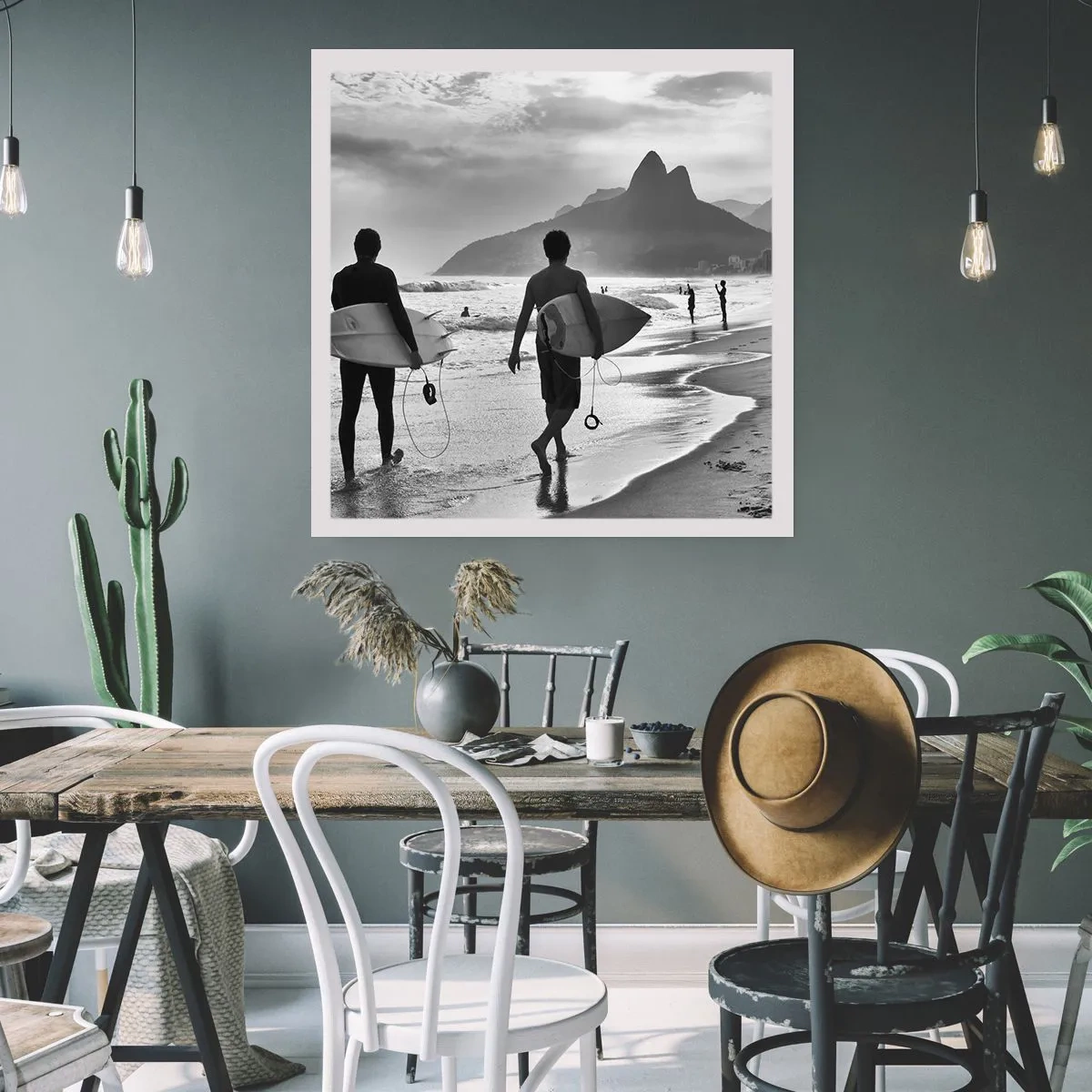 Affiche - Poster - Samba sur une vague - 50x50 cm