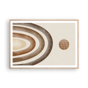 Affiche dans un chêne clair - Poster - Dans une galaxie lointaine - 100x70 cm