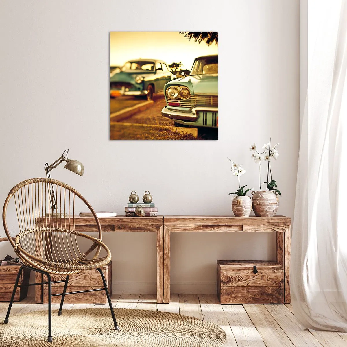 Impression sur toile - Image sur toile - Nous attendrons et verrons - 30x30 cm