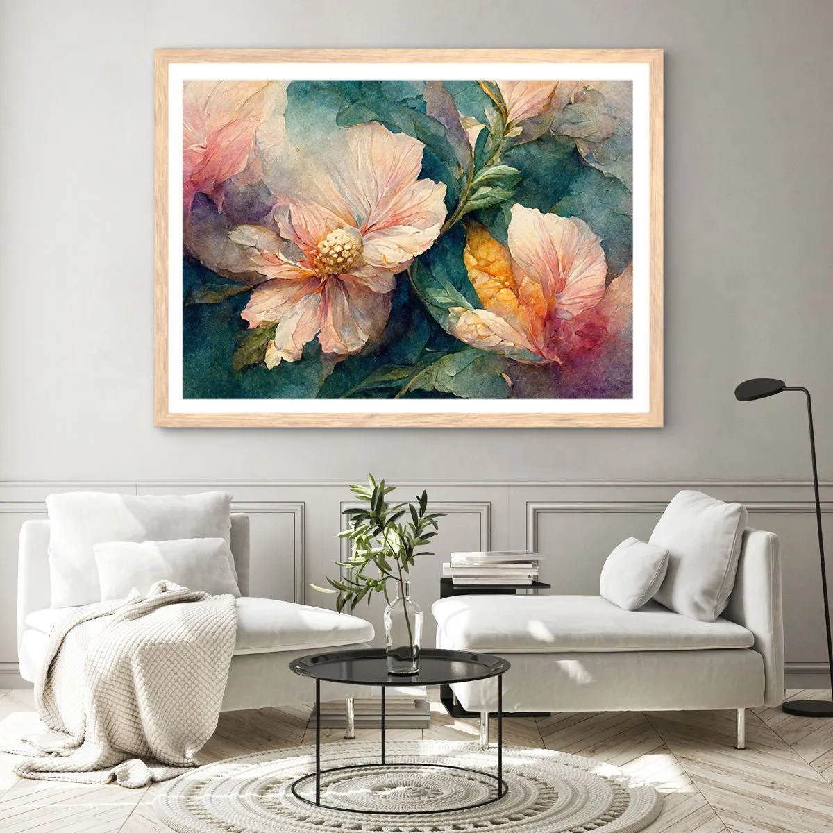 Affiche dans un chêne clair - Poster - Uniquement de la subtilité - 40x30 cm