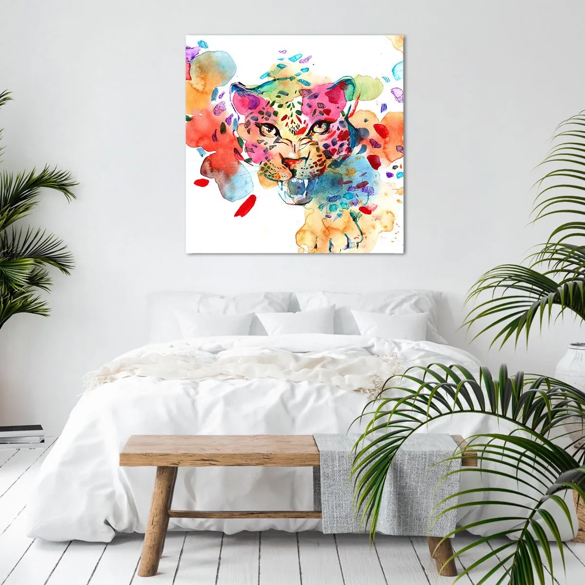 Impression sur toile - Image sur toile - La belle et la Bête - 60x60 cm