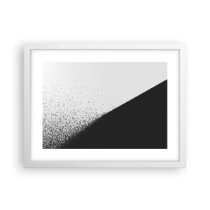 Affiche dans un cadre blanc - Poster - De plus en plus vite, de plus en plus - 40x30 cm