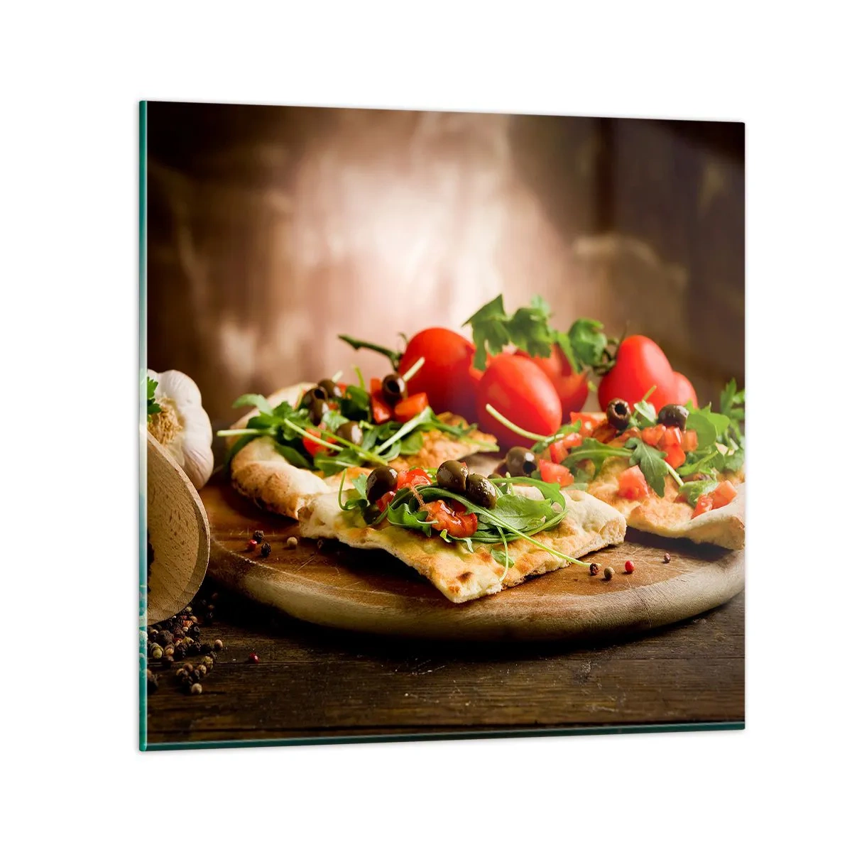 Impression sur verre - Image sur verre - Directement du four et du jardin - 50x50 cm