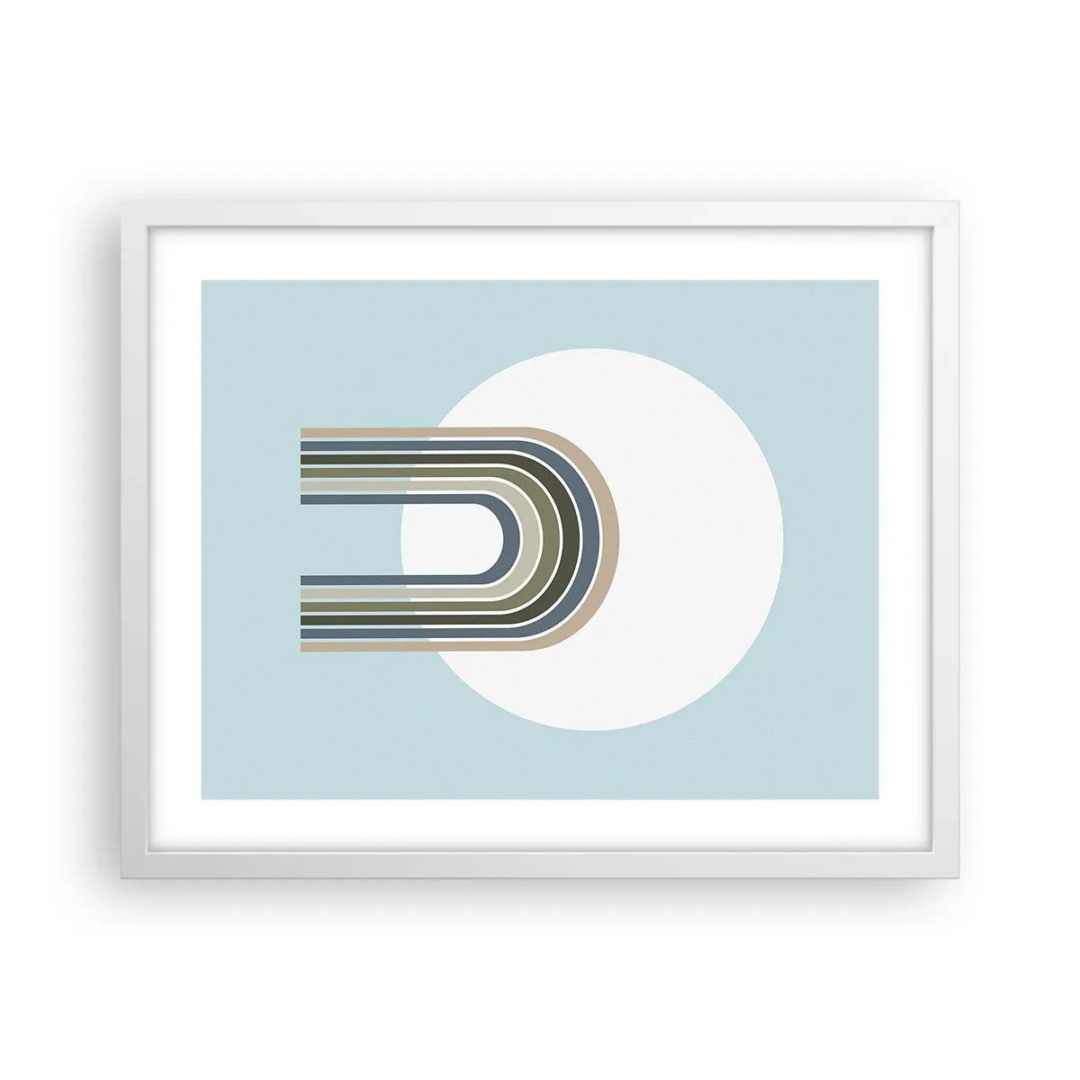 Affiche dans un cadre blanc - Poster - Attraction irrésistible - 50x40 cm