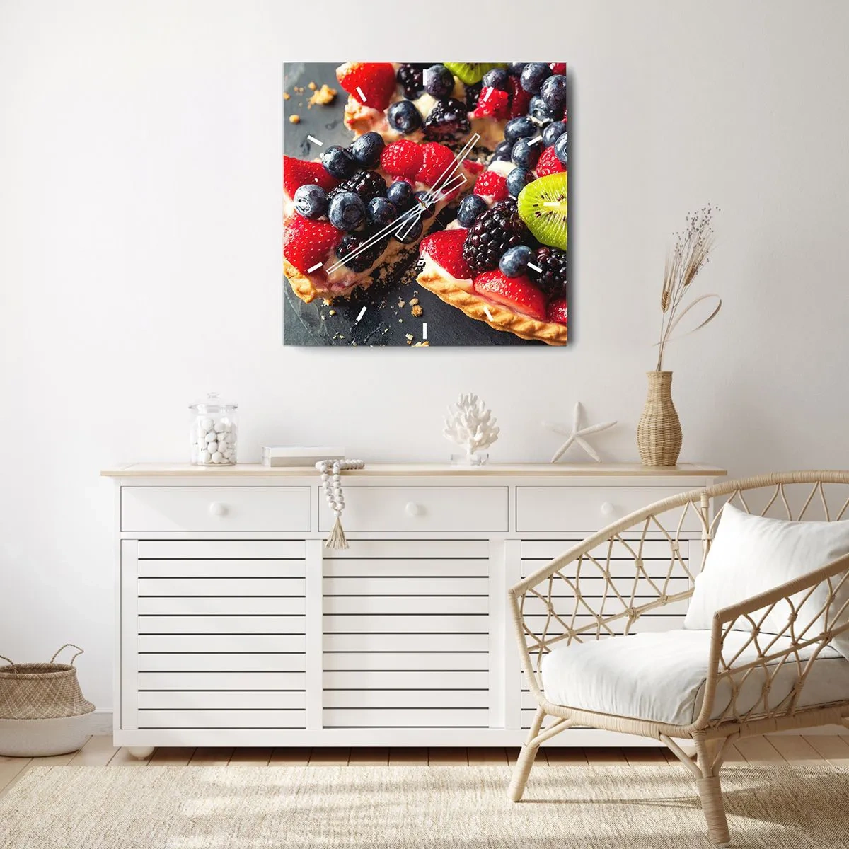 Horloge murale - Pendule murale - Dolce vita! - 40x40 cm