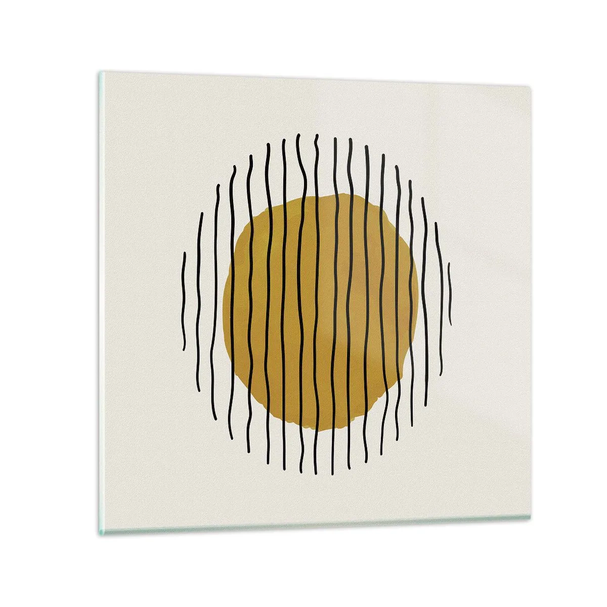 Impression sur verre - Image sur verre - Abstraction tremblante de chaleur - 70x70 cm