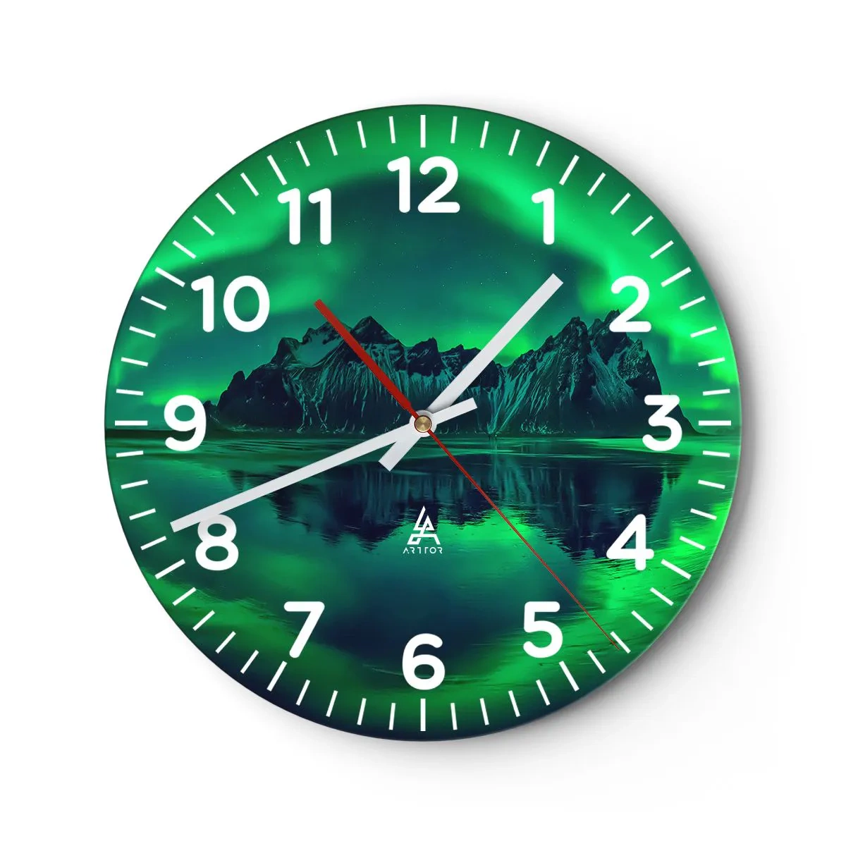 Horloge murale - Pendule murale - Dans les bras de l'aurore - 40x40 cm