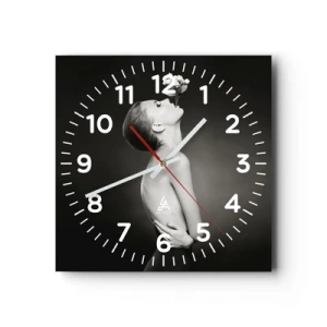 Horloge murale - Pendule murale - Elégance excentrique - 40x40 cm