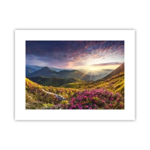 Affiche - Poster - Fraîcheur matinale en montagne - 40x30 cm