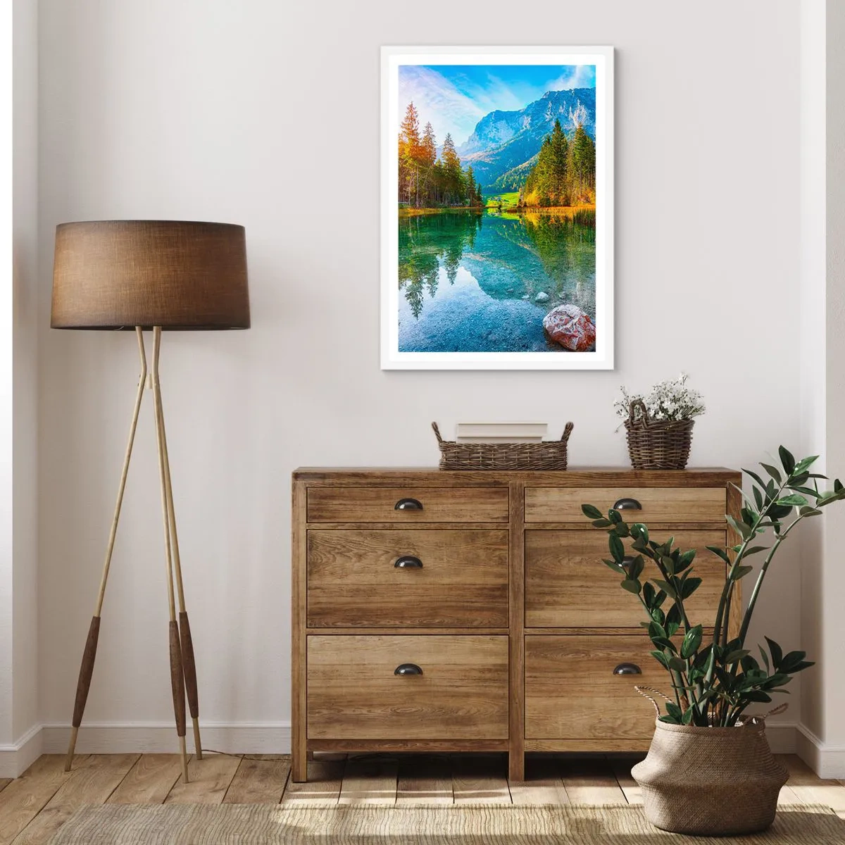 Affiche dans un cadre blanc - Poster - Douceur automnale - 50x70 cm