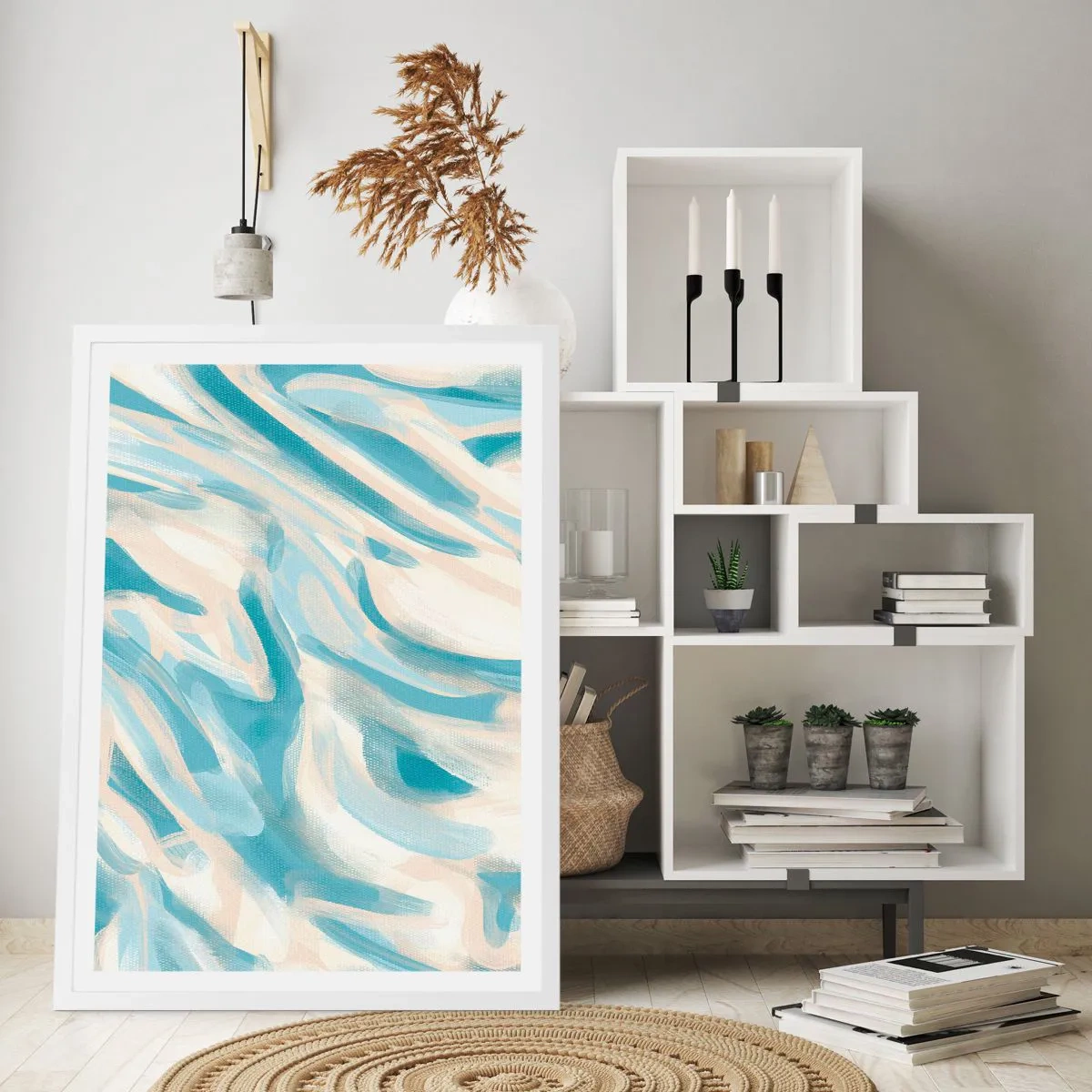 Affiche dans un cadre blanc - Poster - Brise printanière - 61x91 cm