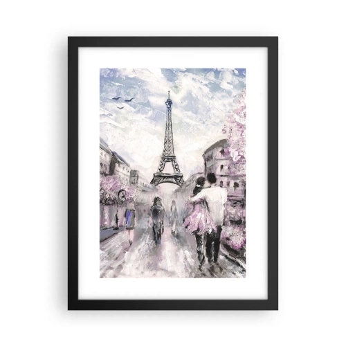 Affiche dans un cadre noir - Poster - Comment tomber amoureu, il faut juste... - 30x40 cm