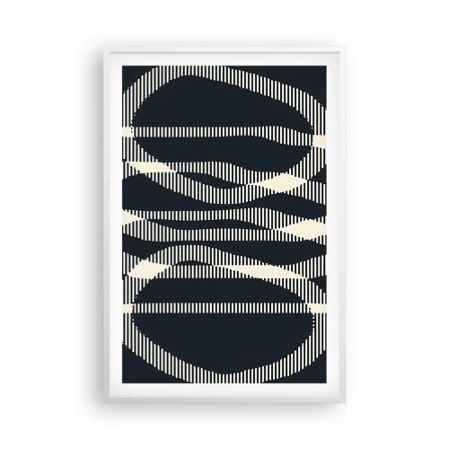 Affiche dans un cadre blanc - Poster - Une tentative de briser l'obscurité - 61x91 cm
