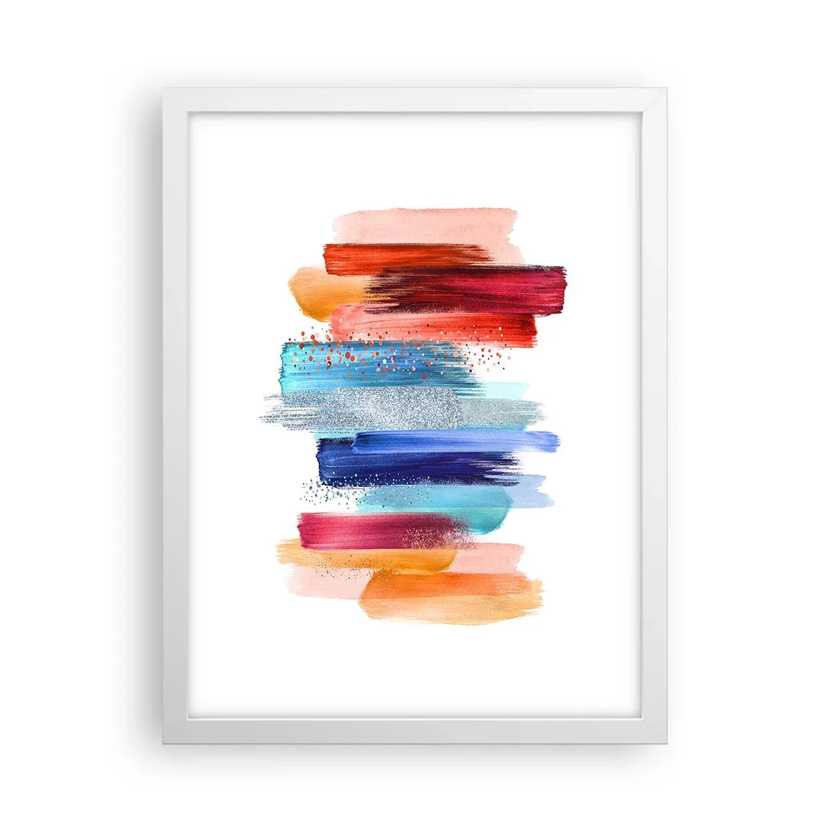 Affiche dans un cadre blanc - Poster - En haut et en bas - 30x40 cm