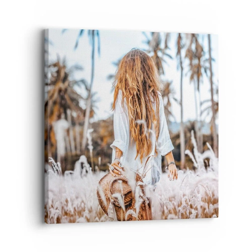 Impression sur toile - Image sur toile - Né de peluches d'herbe - 30x30 cm