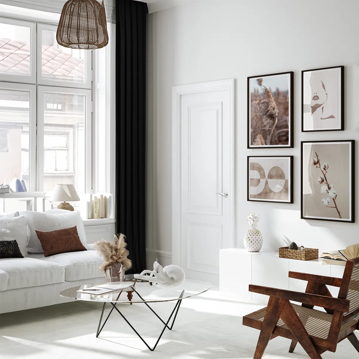 White room - Inspiration pour le salon
