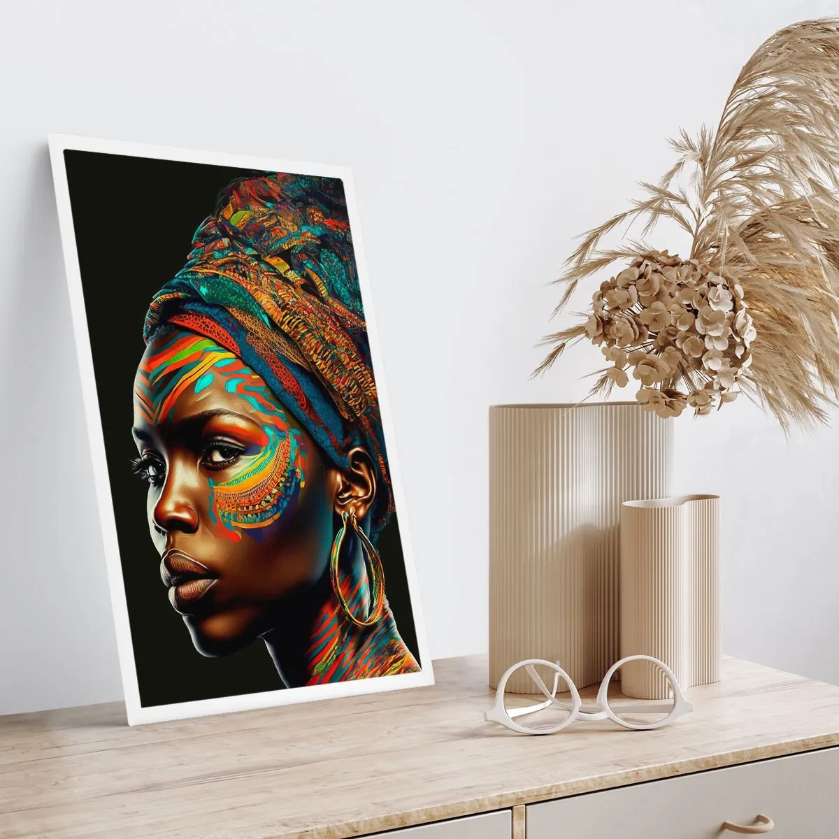 Affiche - Poster - reine africaine - 40x50 cm