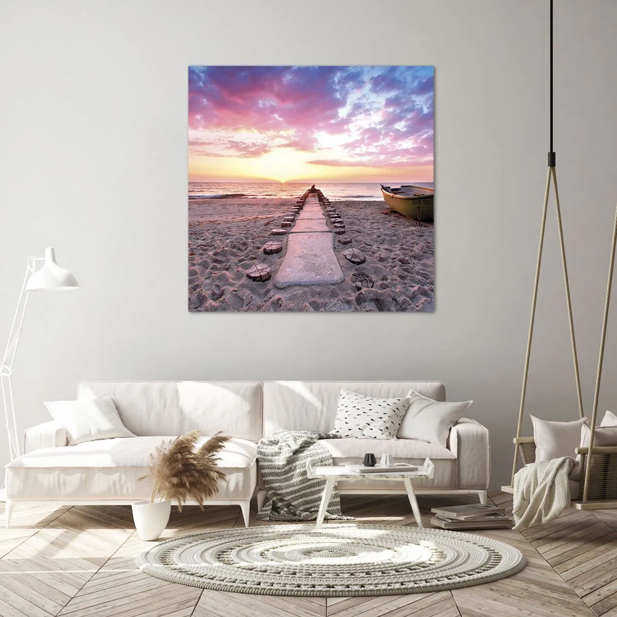 Impression sur toile - Image sur toile - Moment d'expérience profonde - 40x40 cm