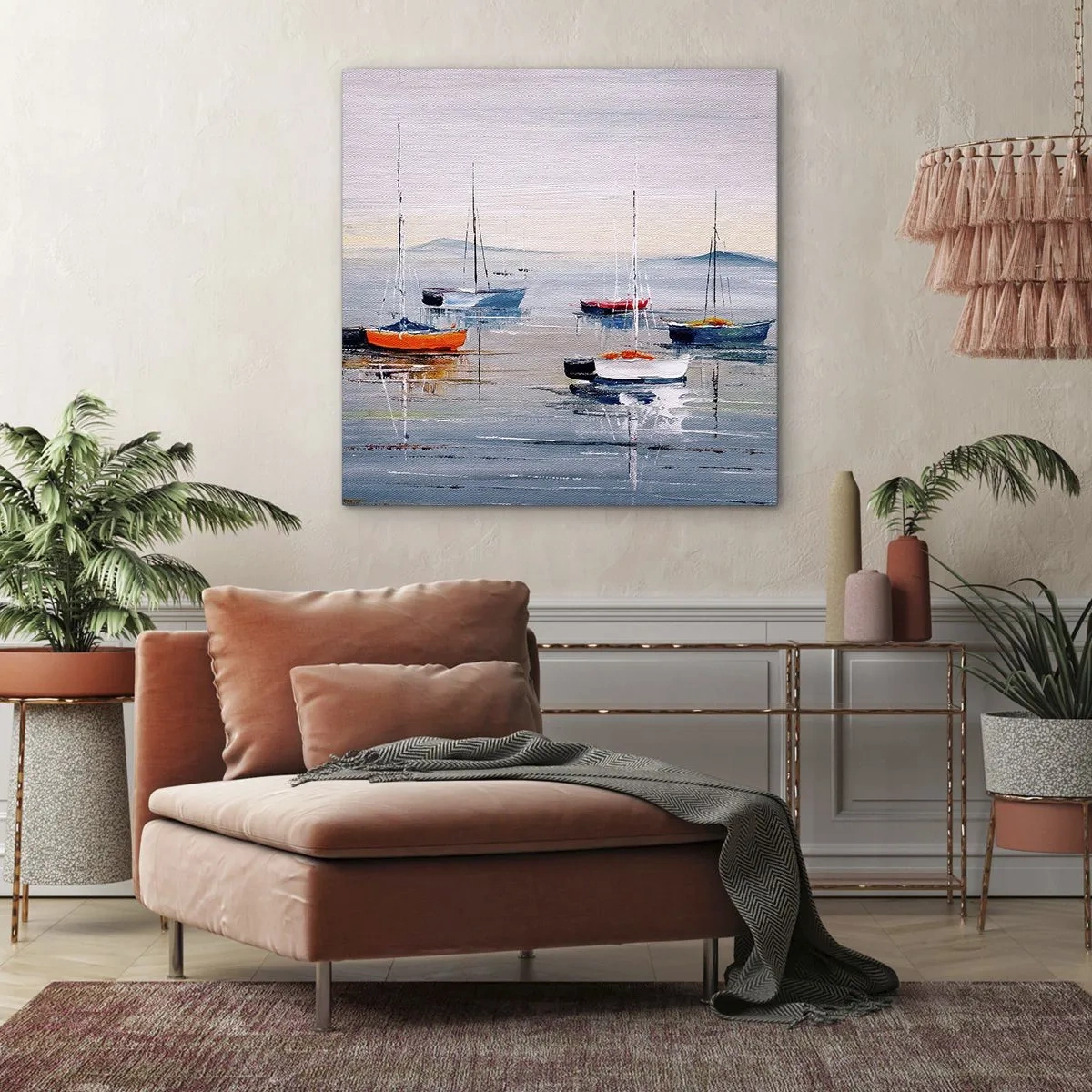 Impression sur toile - Image sur toile - Un repos bien mérité - 40x40 cm